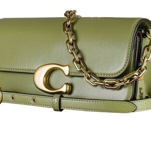 Coach Idol Bag 23 - Green Leather NWT